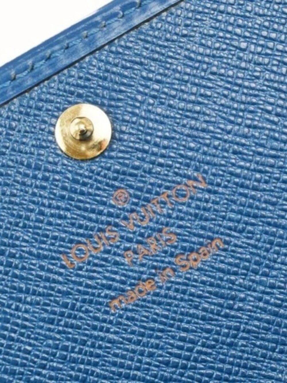 LOUIS VUITTON 2 Set Trifold Long Wallet Monogram Epi Leather Brown Blue 66KP534 - Picture 8 of 9